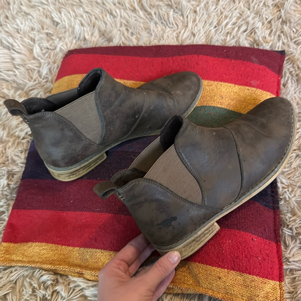 Brown Leather Ankle Boots